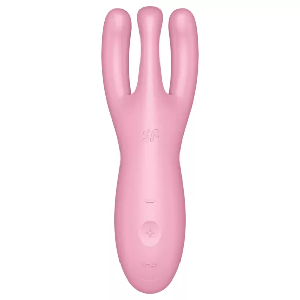 Satisfyer Threesome 4 - Vibrador de clitóris controlado por app (rosa)
