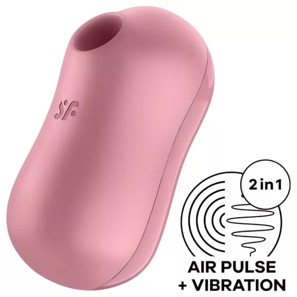 Satisfyer Cotton Candy - vibrador sugador clitóris - cor coral