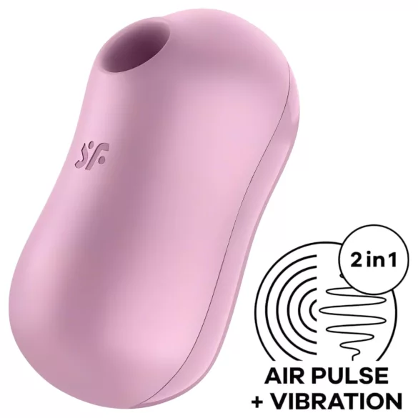 Satisfyer Cotton Candy - vibrador clitóris sucção recarregável - lilás