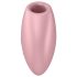 Satisfyer Cutie Heart - vibrador clitóris sucção recarregável - silicone rosa