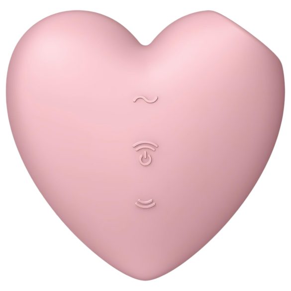 Satisfyer Cutie Heart - vibrador clitóris sucção recarregável - silicone rosa