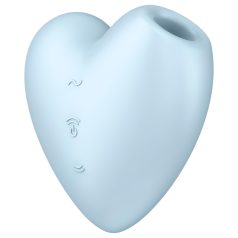   Satisfyer Cutie Heart - vibrador clitoriano azul recarregável