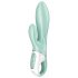 Satisfyer - vibrador coelho com sucção e inflável - menta