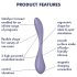 Satisfyer - vibrador ponto G flexível inteligente - silicone lilás