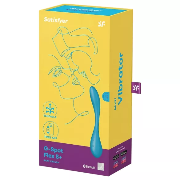 Satisfyer G-Spot Flex 5 - Vibrador de ponto G controlado por app (verde)