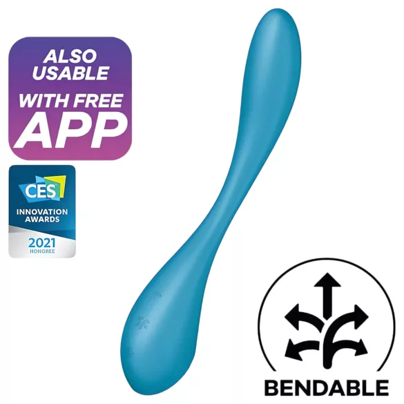 Satisfyer G-Spot Flex 5 - Vibrador de ponto G controlado por app (verde)