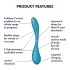 Satisfyer G-Spot Flex 5 - Vibrador de ponto G controlado por app (verde)
