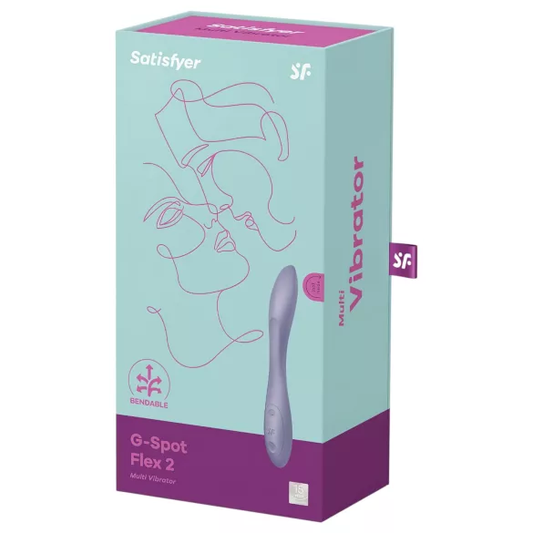 Satisfyer - vibrador ponto G recarregável à prova d'água - violeta