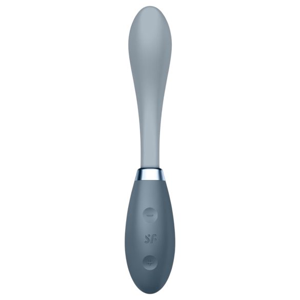 Satisfyer - Vibrador ponto G recarregável - Flex 3 - silicone cinza
