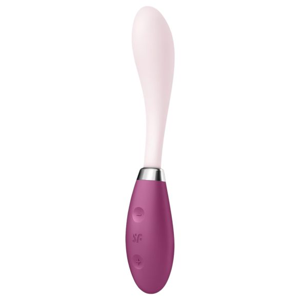 Satisfyer - vibrador ponto G recarregável - silicone rosa-vermelho