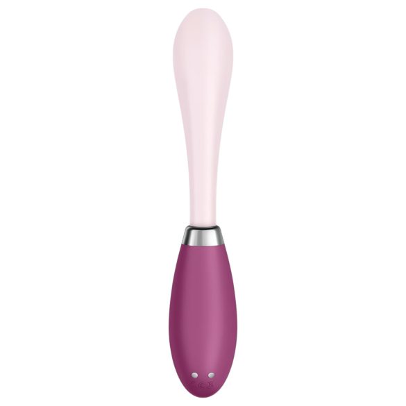 Satisfyer - vibrador ponto G recarregável - silicone rosa-vermelho