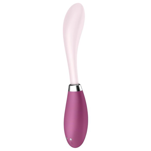 Satisfyer - vibrador ponto G recarregável - silicone rosa-vermelho