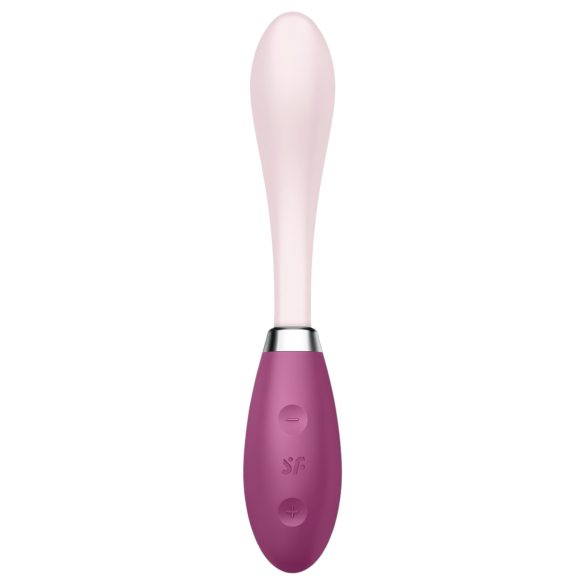 Satisfyer - vibrador ponto G recarregável - silicone rosa-vermelho