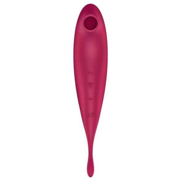 Satisfyer Twirling Pro - vibrador clitóris 2 em 1 inteligente - vermelho