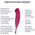 Satisfyer Twirling Pro - vibrador clitóris 2 em 1 inteligente - vermelho