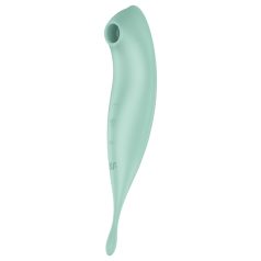 Satisfyer Twirling Pro - vibrador clitóris 2 em 1 - menta