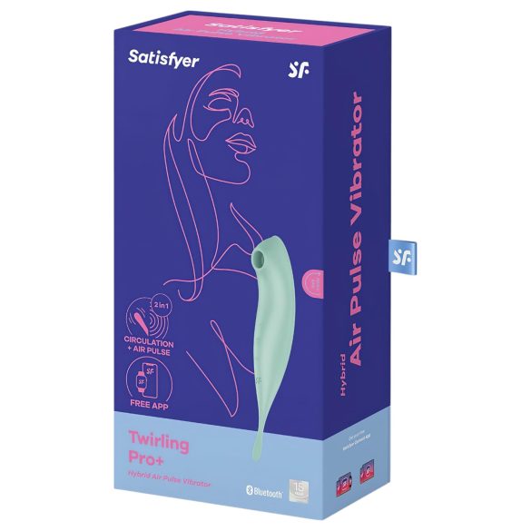 Satisfyer Twirling Pro - inteligente 2em1 (menta)