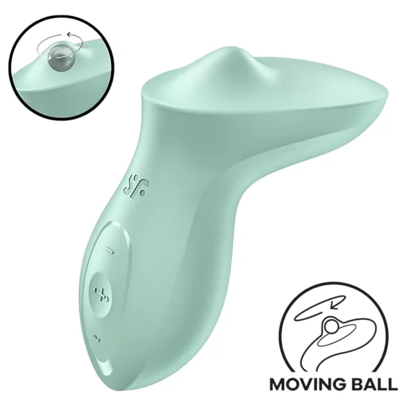 Satisfyer Exciterrr - vibrador clitóris com pérolas rotativas - verde