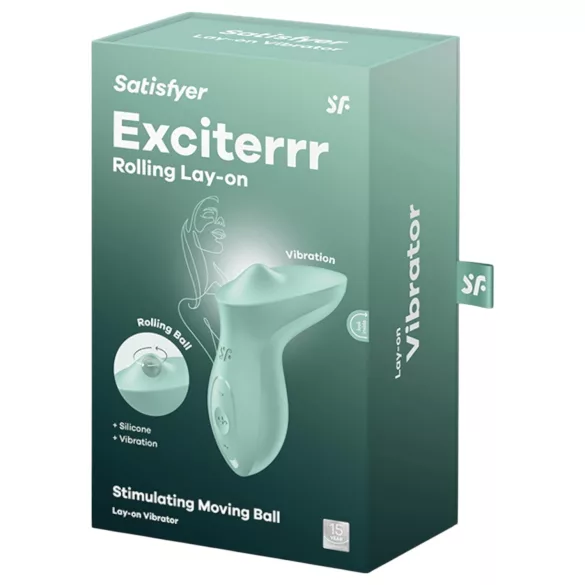 Satisfyer Exciterrr - vibrador clitóris com pérolas rotativas - verde