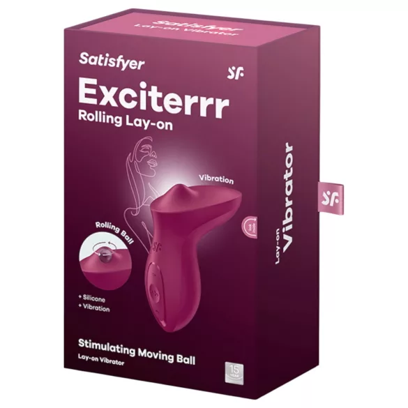 Satisfyer Exciterrr - vibrador clitóris com esferas rotativas - vermelho