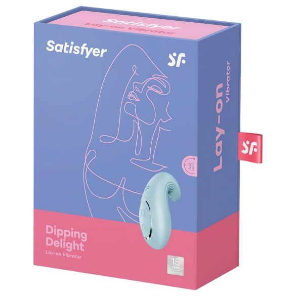 Satisfyer Dipping Delight - vibrador de clitóris recarregável (azul)