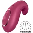 Satisfyer Dipping Delight - vibrador clitóris recarregável - vermelho