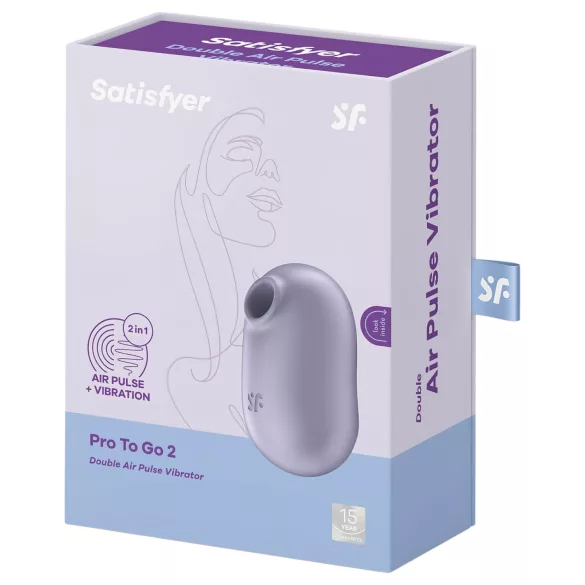 Satisfyer Pro To Go 2 - sugador clitoriano recarregável - roxo
