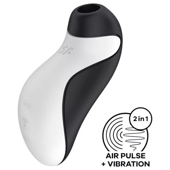 Satisfyer Orca - estimulador clitóris sucção à prova d'água - preto e branco