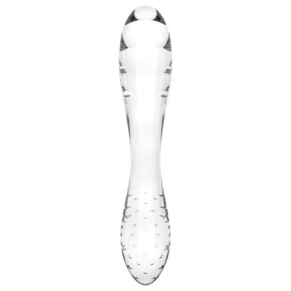 Satisfyer Dazzling Crystal 1 - dildo duplo vidro transparente