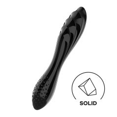 Satisfyer Dazzling Crystal 1 - dildo duplo vidro - preto