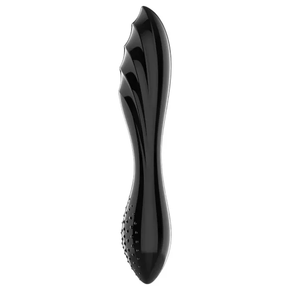 Satisfyer Dazzling Crystal 1 - dildo duplo vidro - preto