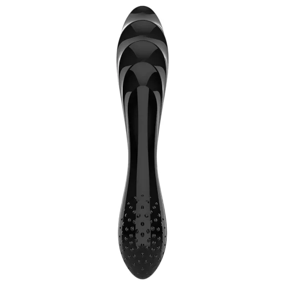 Satisfyer Dazzling Crystal 1 - dildo duplo vidro - preto