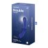 Satisfyer Double Crystal - dildo duplo de vidro - azul