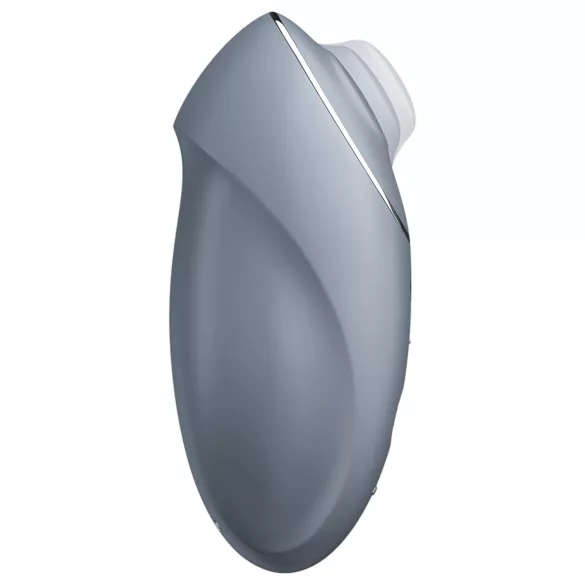 Satisfyer - vibrador clitóris 2 em 1 - Tap & Climax 1 - cinza