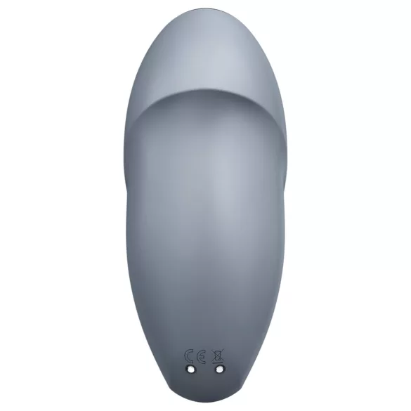 Satisfyer - vibrador clitóris 2 em 1 - Tap & Climax 1 - cinza