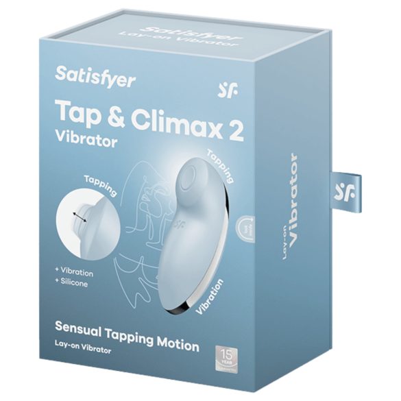 Satisfyer - vibrador clitóris e ponto G 2 em 1 - silicone azul