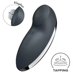   Satisfyer Tap & Climax 2 - vibrador 2 em 1 clitóris e ponto G - cinza