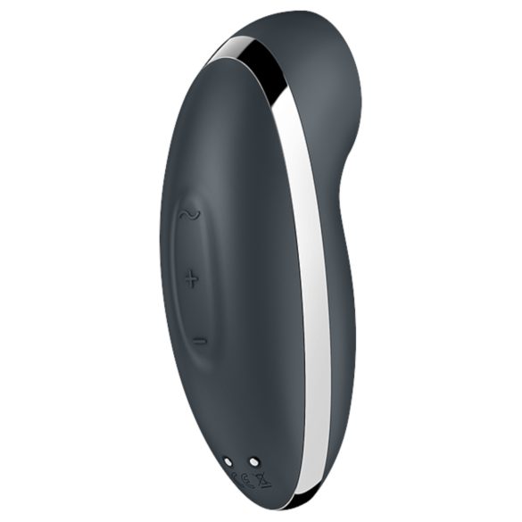 Satisfyer Tap & Climax 2 - vibrador 2 em 1 clitóris e ponto G - cinza