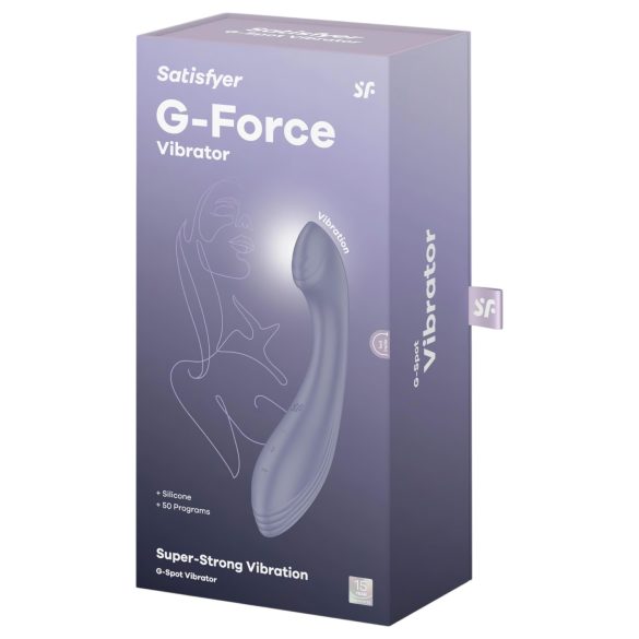 Satisfyer G-Force - vibrador ponto G recarregável à prova d'água lilás