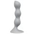Satisfyer Triple Ball-R - dildo com bolas texturizadas - silicone cinza