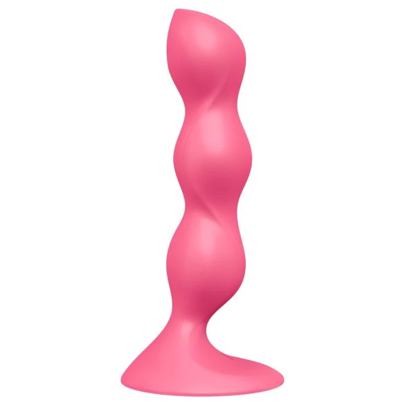 Satisfyer Triple Ball-R - vibrador anal com esferas - silicone rosa