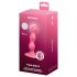 Satisfyer Triple Ball-R - vibrador anal com esferas - silicone rosa