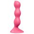 Satisfyer Triple Ball-R - vibrador anal com esferas - silicone rosa