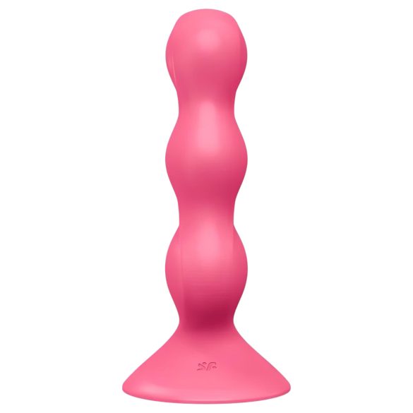 Satisfyer Triple Ball-R - vibrador anal com esferas - silicone rosa