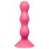 Satisfyer Triple Ball-R - vibrador anal com esferas - silicone rosa