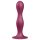 Satisfyer Double Ball-R - dildo com ventosa e peso - silicone vermelho