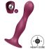 Satisfyer Double Ball-R - dildo com ventosa e peso - silicone vermelho