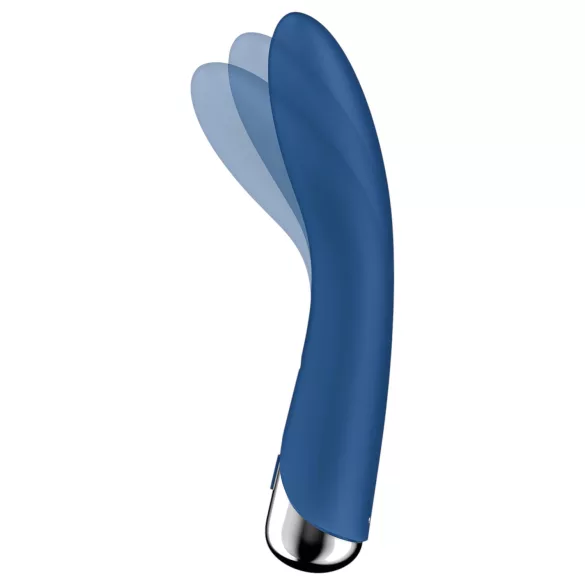 Satisfyer - Vibrador ponto G com cabeça giratória - silicone azul