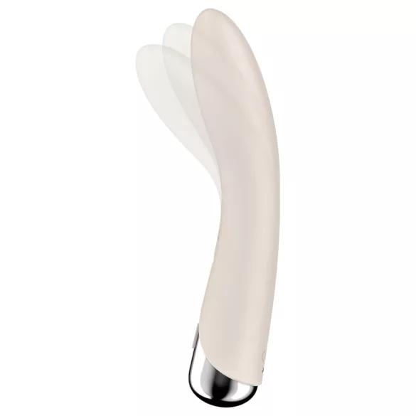 Satisfyer Spinning Vibe 1 - vibrador ponto G cabeça giratória - bege