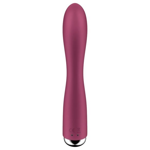 Satisfyer - vibrador rabbit rotativo clitóris - silicone vermelho